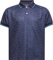 Psycho Bunny Kids' Winston Logo Print Piqué Polo