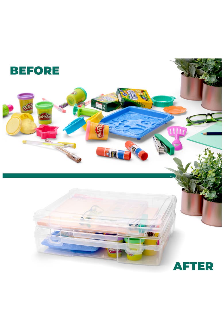 Portable Project Case 9-Piece Set, Alternate, color, CLEAR