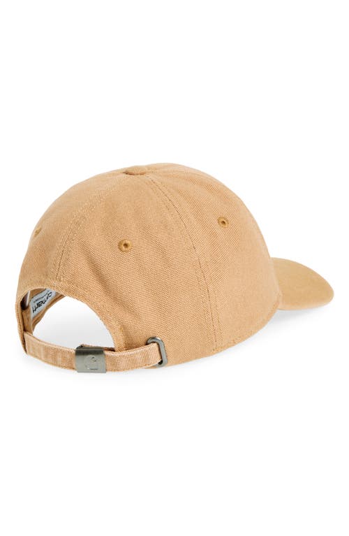 Carhartt Work In Progress Icon Adjustable Baseball Cap In Peanut