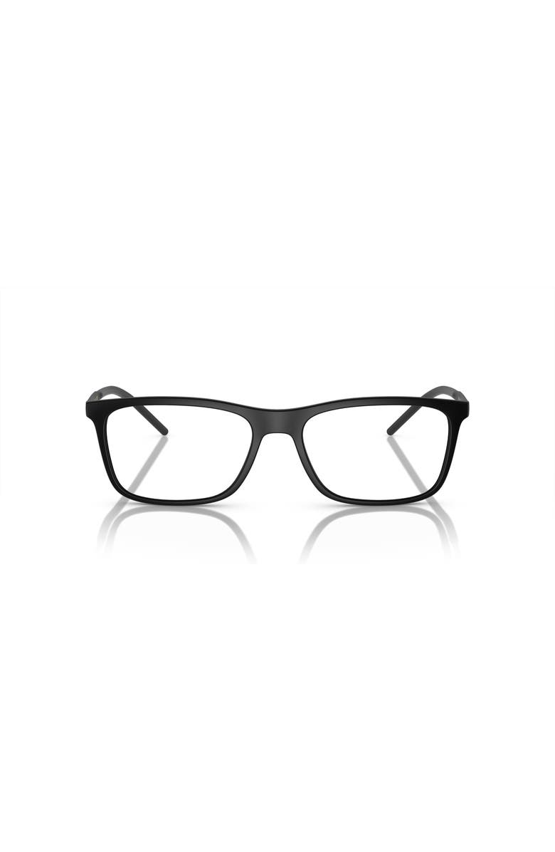 Dolce&Gabbana 55mm Rectangle optical glasses, Alternate, color, Black