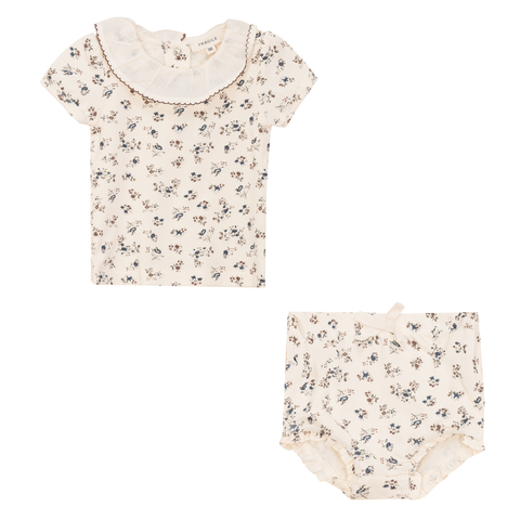 Printed Cotton 2 Piece Sleeve Top and Bottom Set (Baby)
