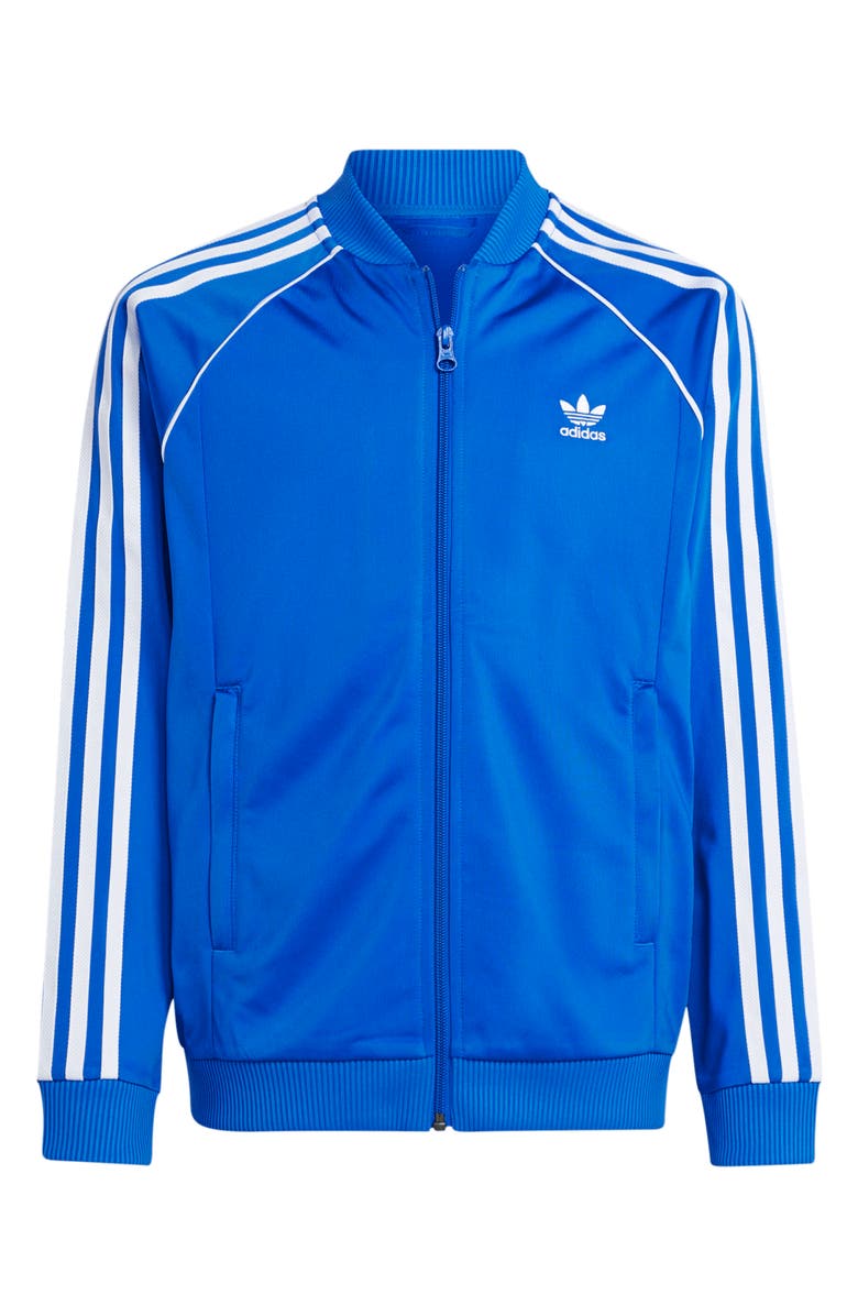 adidas Kids' SST Recycled Polyester Track Jacket, Main, color, Blue