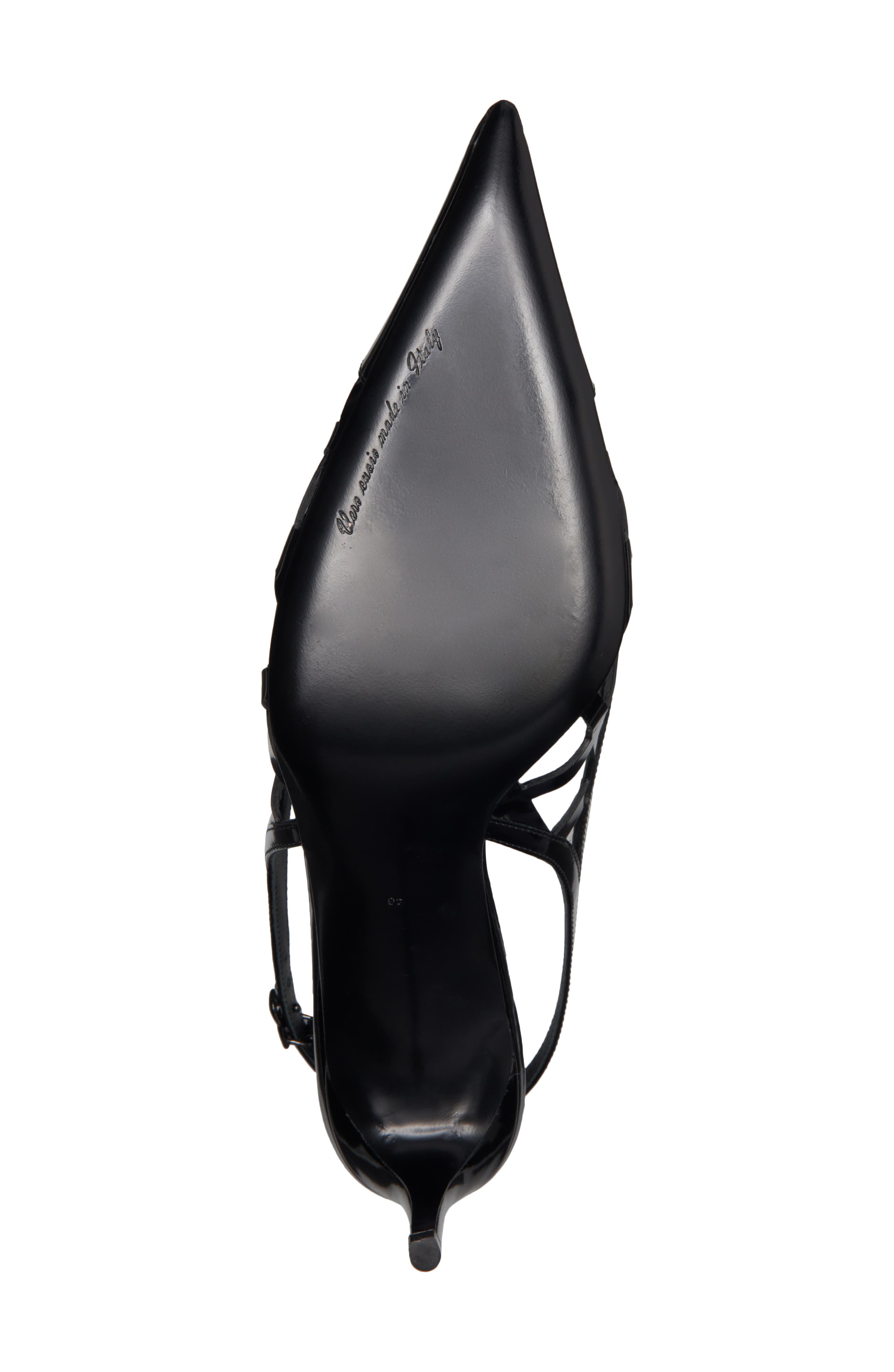 Dolce&Gabbana Lattice Slingback Pump, Alternate, color, Nero