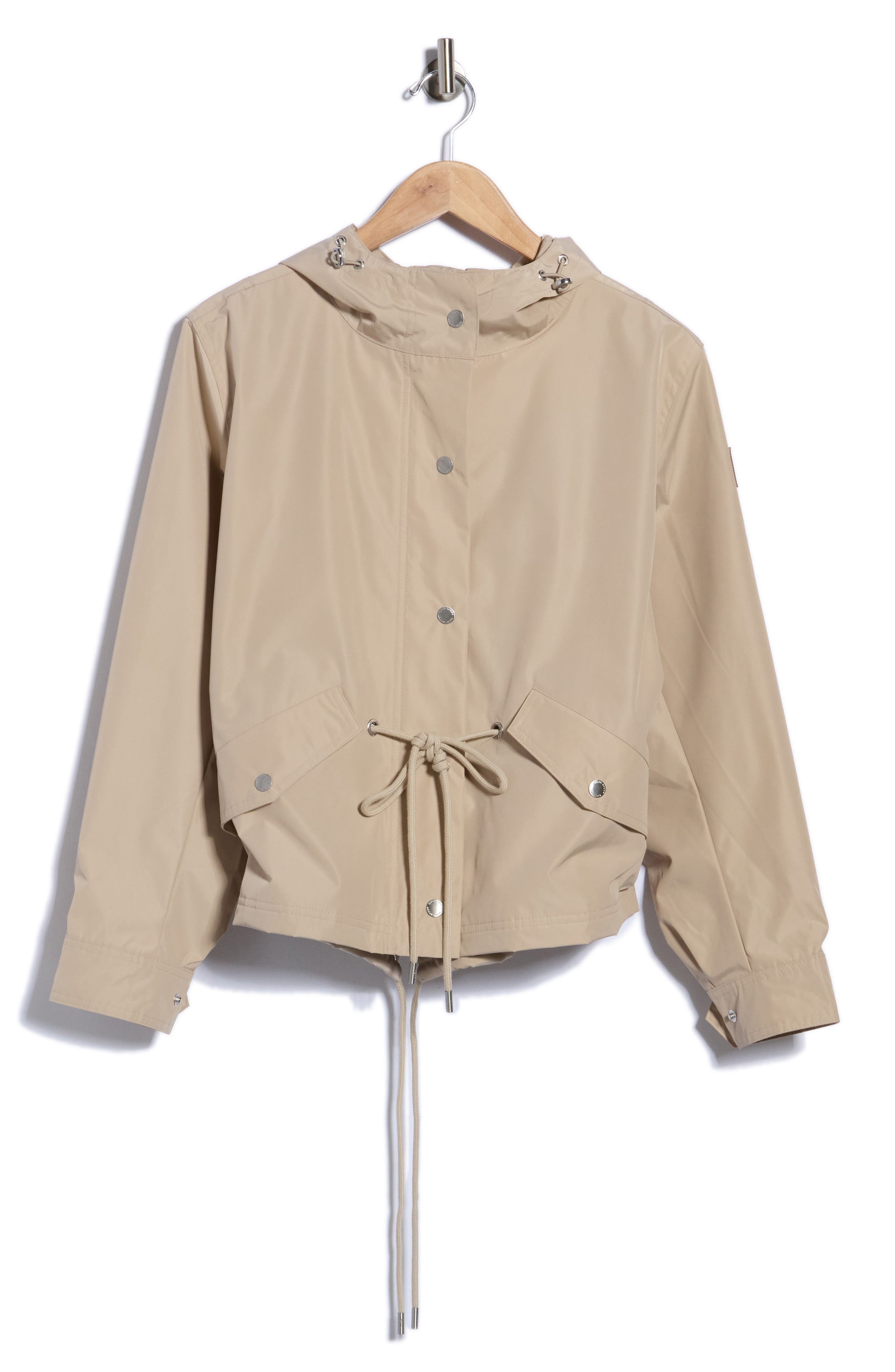 Crop Drawstring Hem Jacket