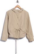 DKNY Crop Drawstring Hem Jacket