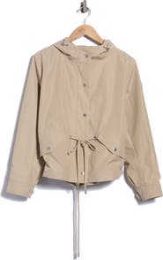 DKNY Crop Drawstring Hem Jacket