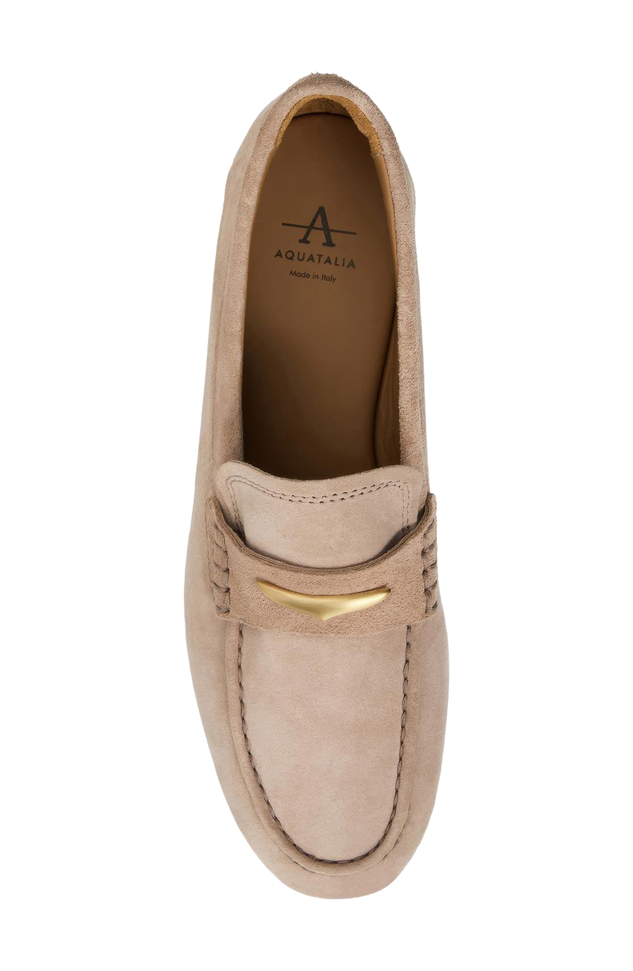 Elia Weatherproof Loafer, Alternate, color, WARM GREY SUEDE