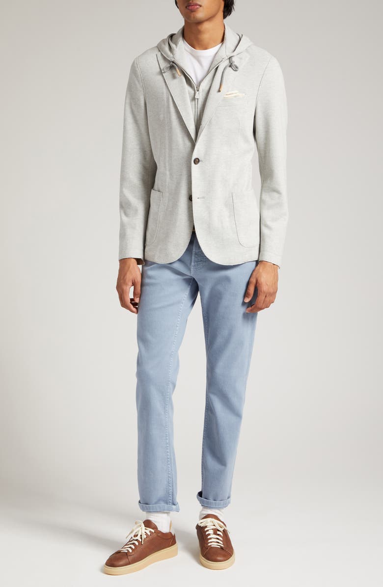 Eleventy Five-Pocket Stretch Denim Pants, Alternate, color, Denim