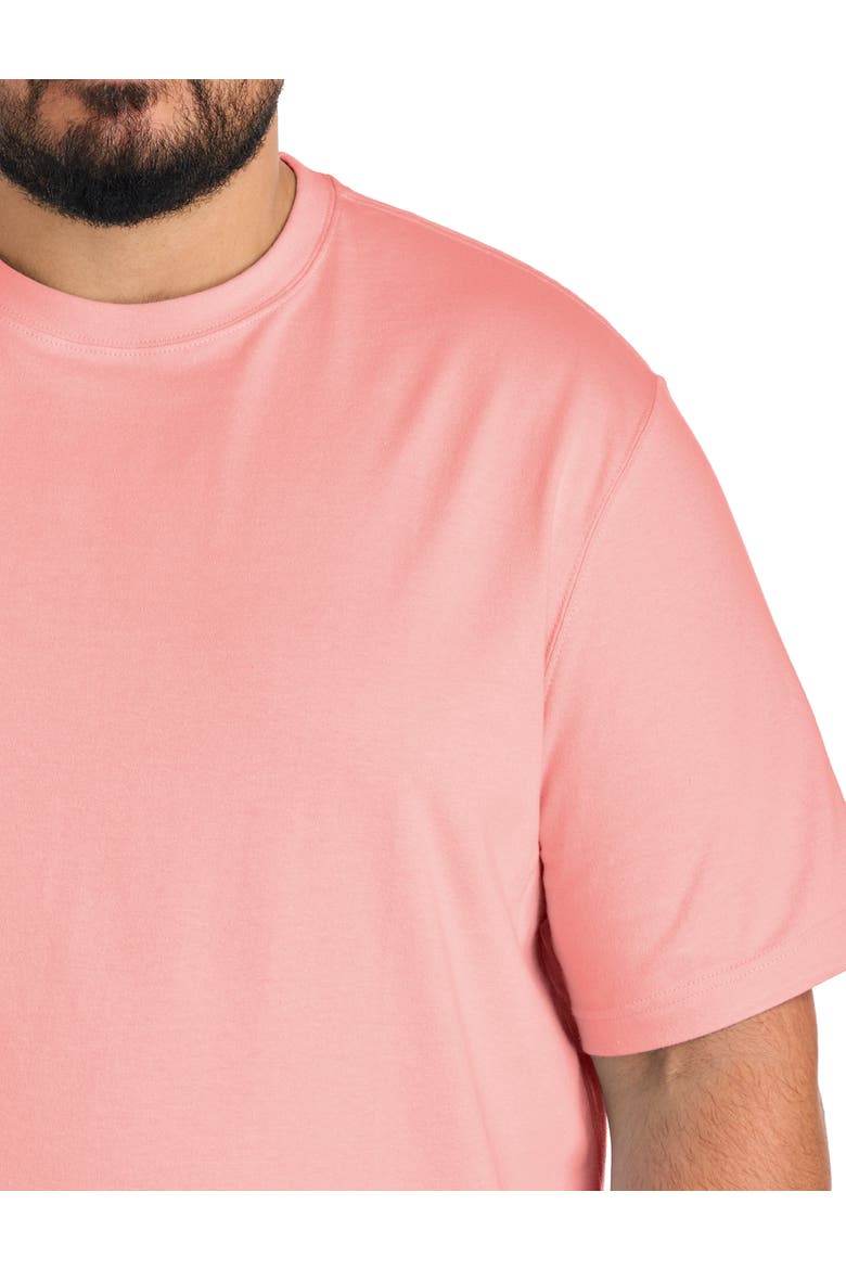 Big & Tall Moisture-Wicking Jersey T-Shirt, Alternate, color, PEACHES N CREAM