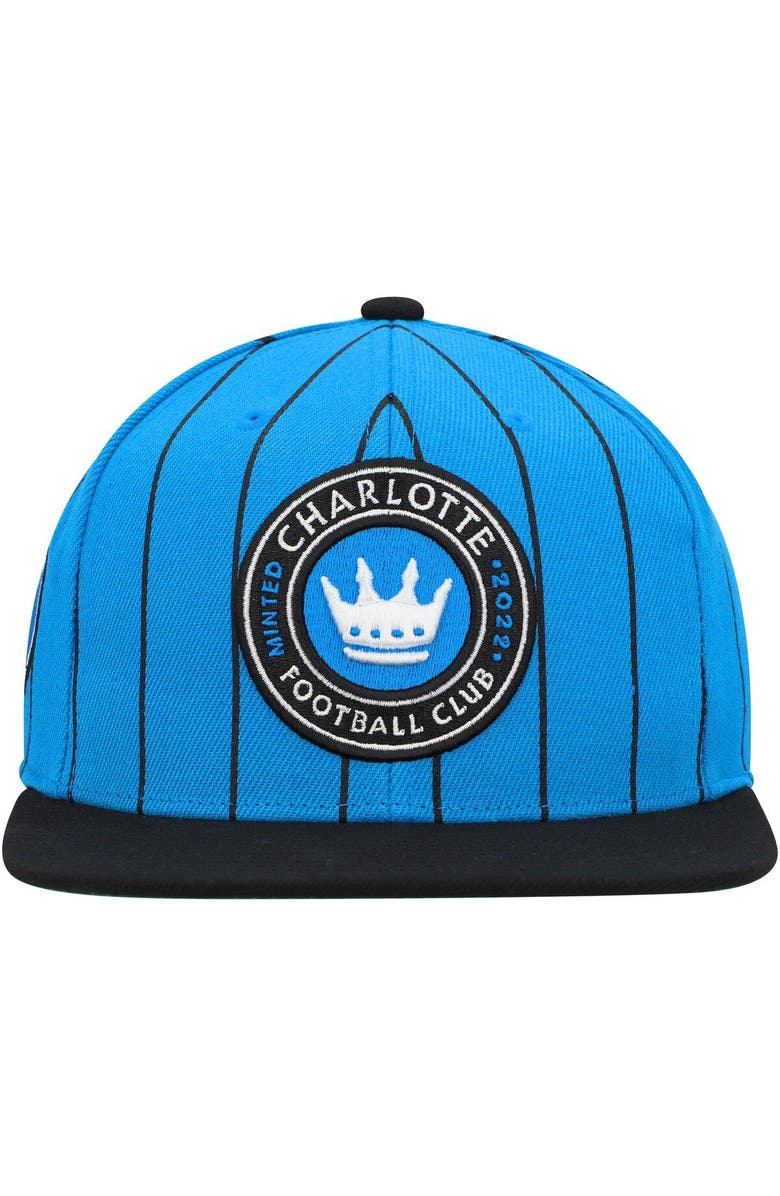 Mitchell & Ness Men's Mitchell & Ness Light Blue Charlotte FC Team Pin Snapback Hat, Alternate, color, Light Blue