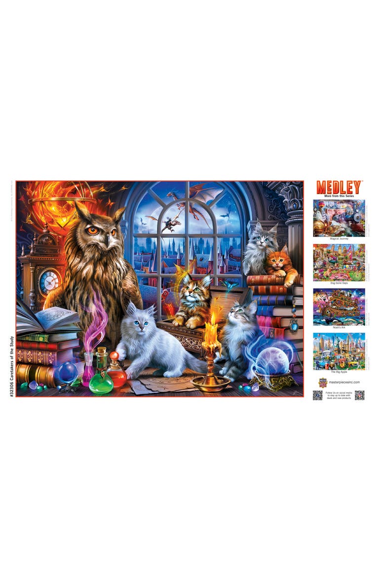 Caretakers of the Study 300 Piece Puzzle, Alternate, color, Multicolor