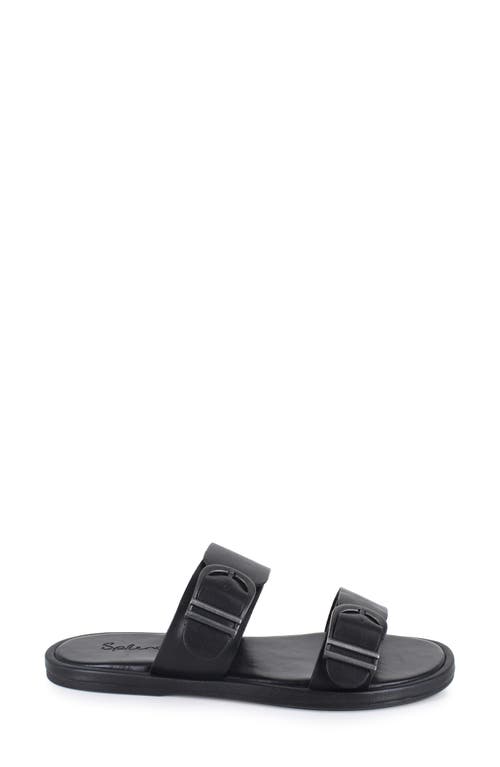 Splendid Women's Farrin Slip On Buckled Slide Sandals In Black