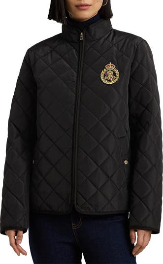 【Lauren Ralph Lauren】クレスト ロゴ キルティング ジャケット Crest-Patch Quilted Jacket