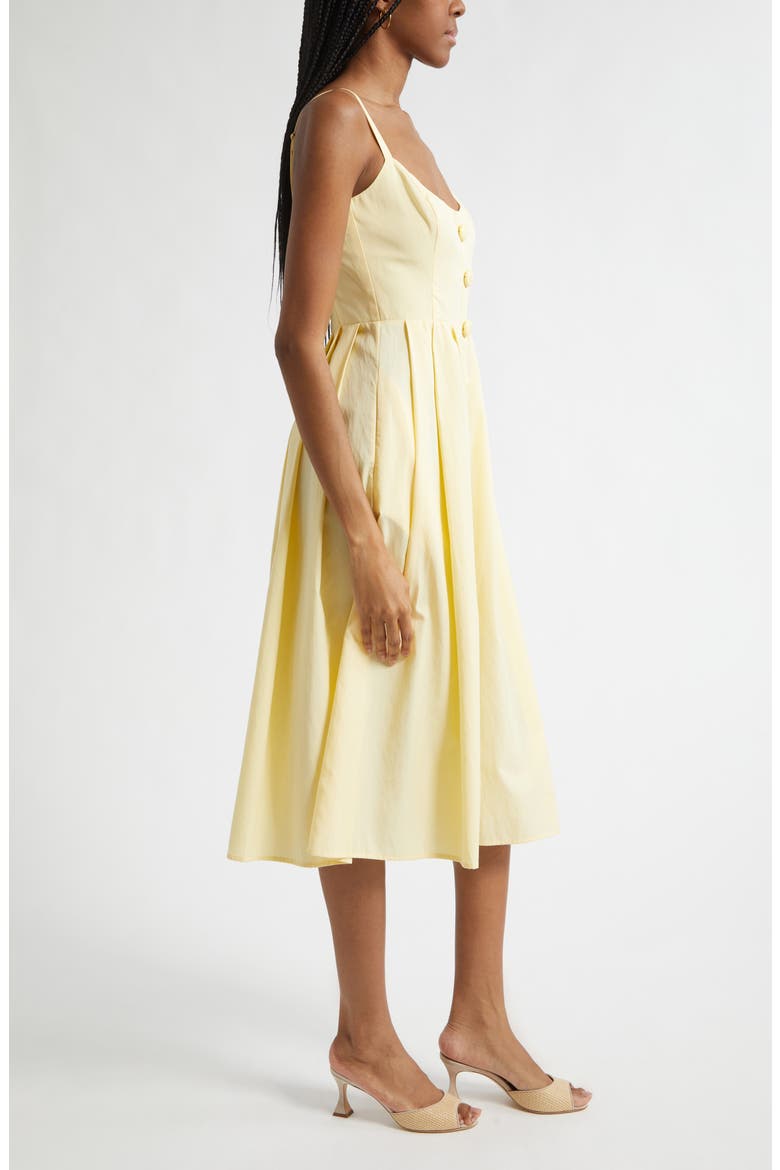 Reanne Sleeveless Midi Dress, Alternate, color, LEMON SORBET