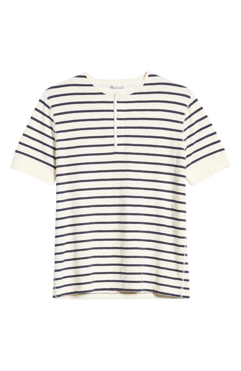 Madewell Nautical Stripe Henley T-Shirt, Alternate, color, 