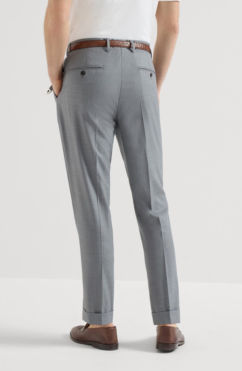 Brunello Cucinelli Leisure fit trousers, Alternate, color, Grey