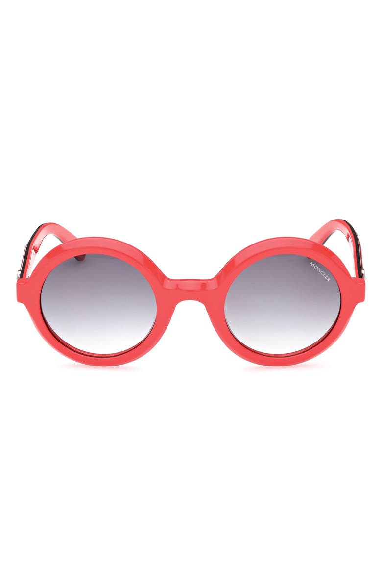 Moncler 50mm Round Sunglasses, Main, color, 