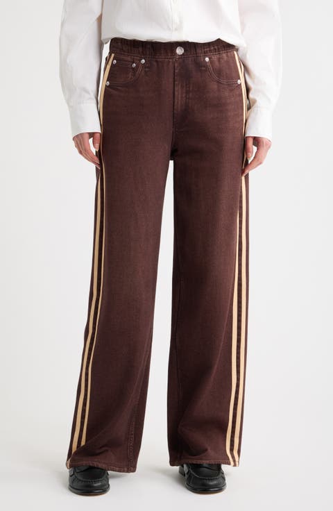 rb Miramar Track Stripe Cotton Terry Sweatpant Jeans
