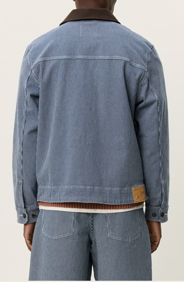 Les Deux Robert Stripe Jacket, Alternate, color, Dark Navy