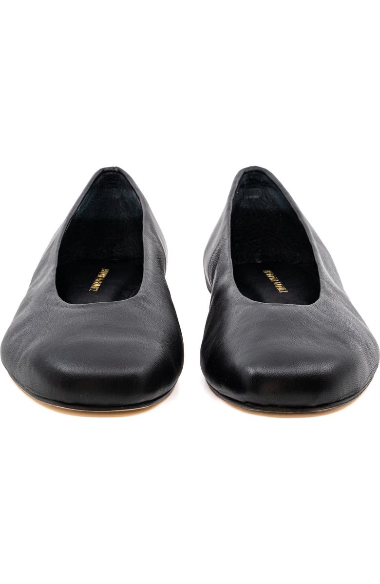 Andrea Gomez Dalia Leather Ballerina Flat, Alternate, color, Black