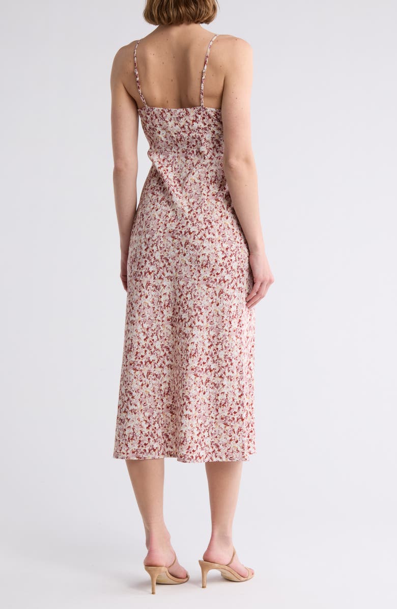 Lush Lace Trim Slipdress, Alternate, color, Plum Red