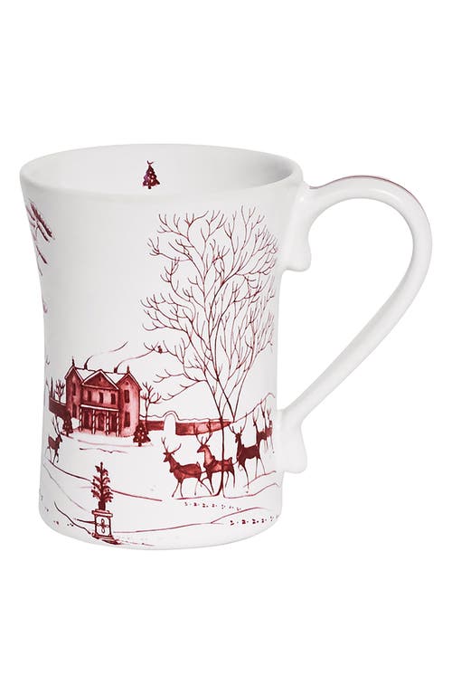 Juliska Country Estate Winter Frolic 4-piece Dinnerware Set In Red