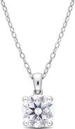 DELMAR Dew Lab-Grown Moissanite Pendant Necklace