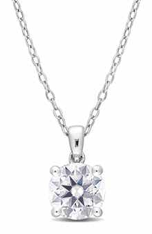DELMAR Dew Lab-Grown Moissanite Pendant Necklace