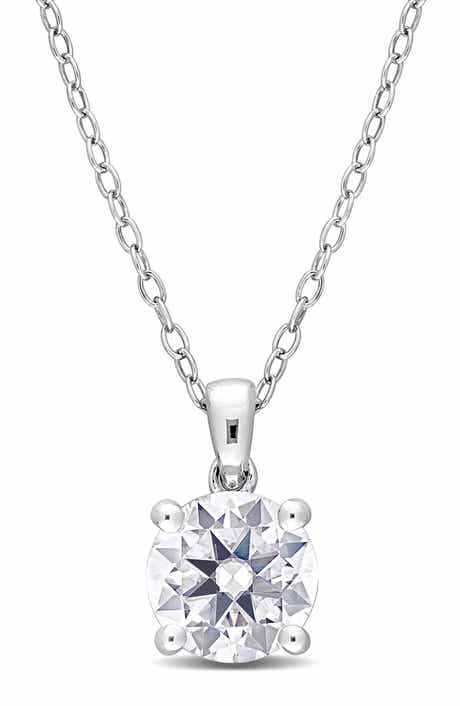 DELMAR Dew Lab-Grown Moissanite Pendant Necklace