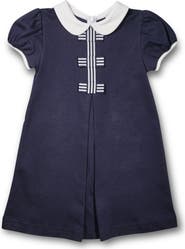 Florence Eiseman Knit Dress With Stripe Ribbon Bows