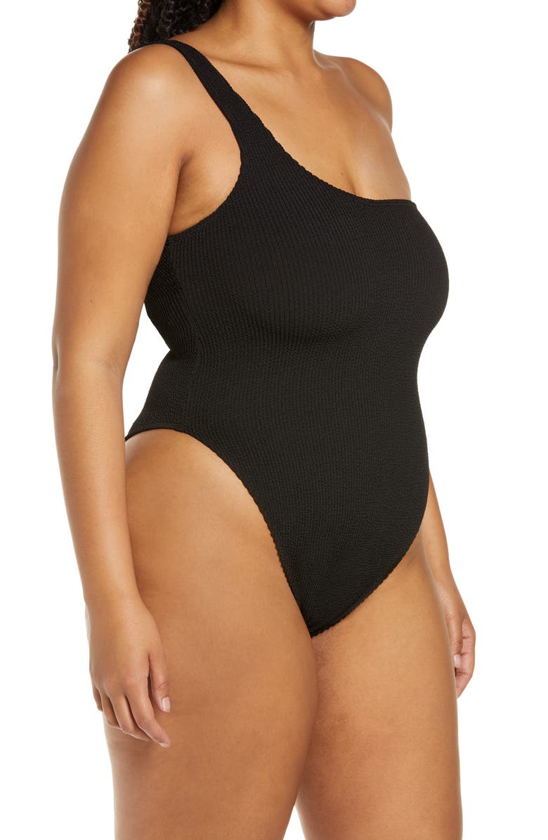 Good American Always Fits One-Shoulder One-Piece Swimsuit, Alternate, color, 