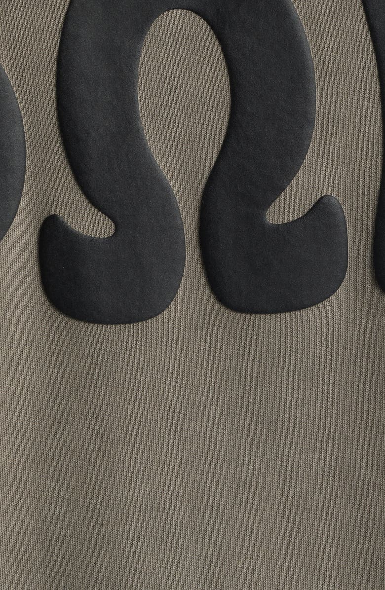 Fear of God Essentials '90s Graphic Zip Hoodie, Alternate, color, Washed Seal