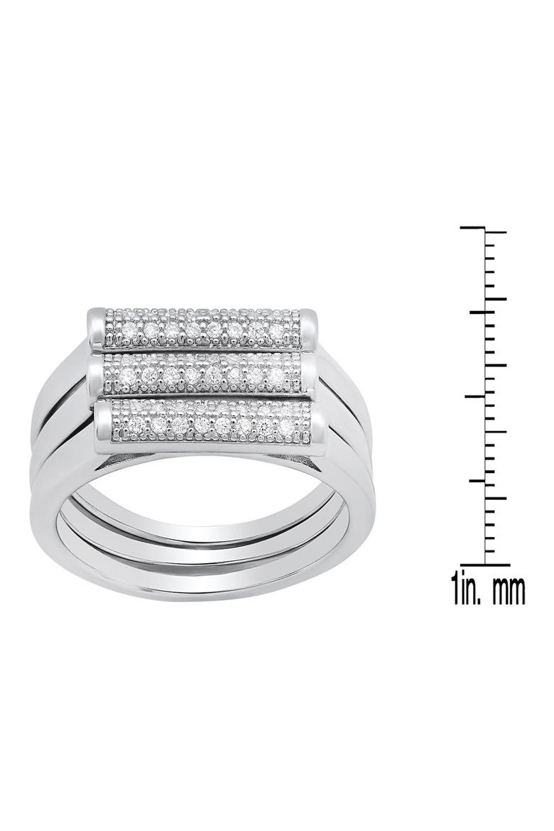 Simulated Diamond Ring, Alternate, color, SILVER
