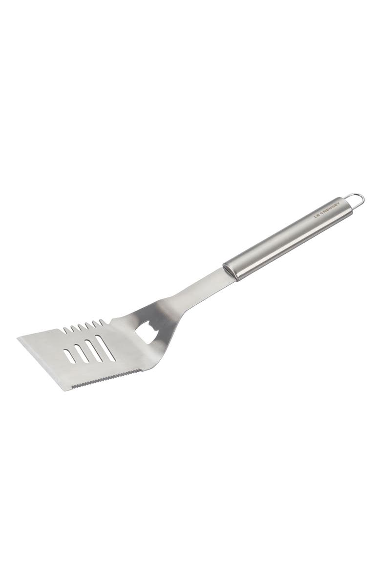 Le Creuset Alpine Slotted Turner, Main, color, Stainless Steel
