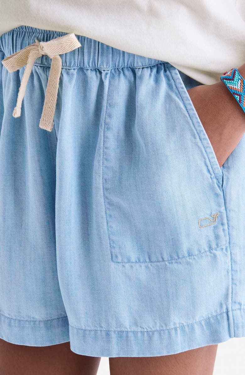 vineyard vines Kids' Chambray Shorts, Alternate, color, Light Acid Wash