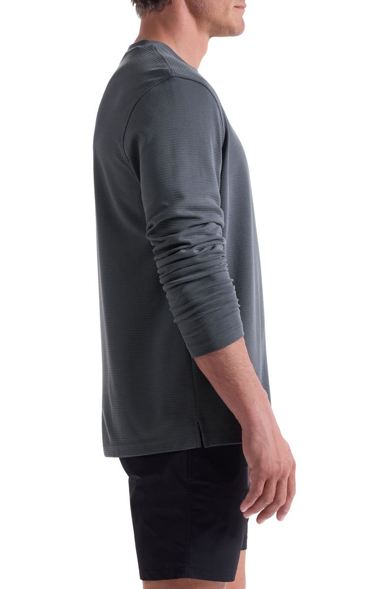 Bugatchi Orion Ottoman Long Sleeve T-Shirt, Alternate, color, Zinc