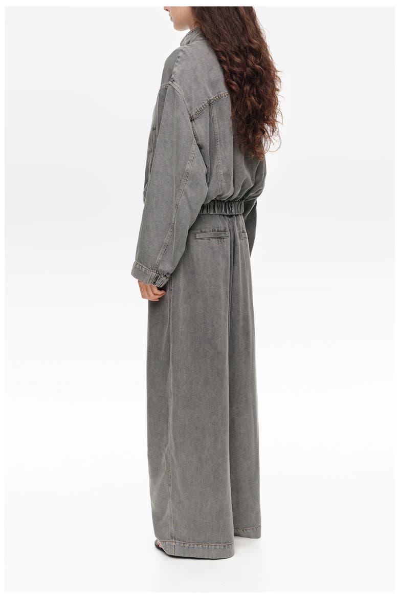 Fluid Denim Jacket, Alternate, color, WASHED GREY