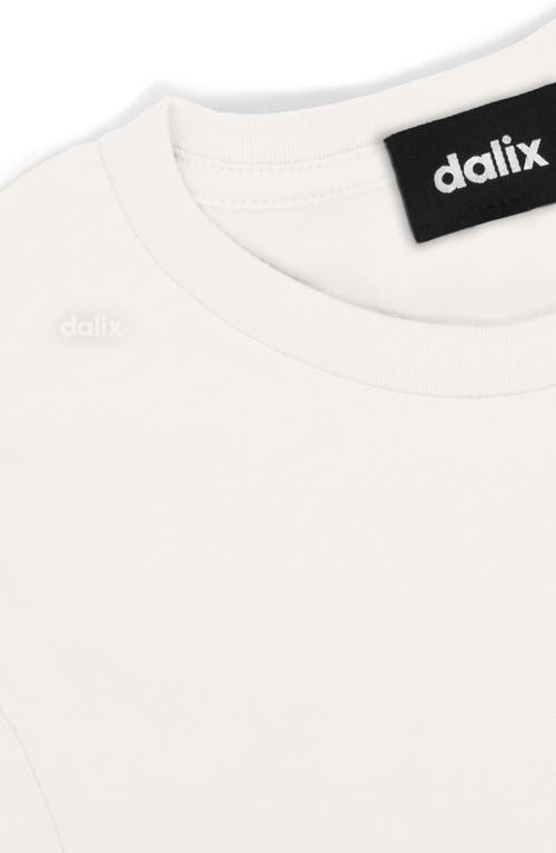 Dalix Womens Lil Peach Jersey Tee In White