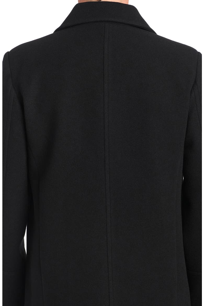 Double Breasted Water Resistant Coat, Alternate, color, BLACK