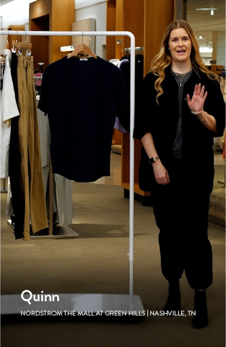 Curve Hem Cotton Slub T-Shirt, sales video thumbnail