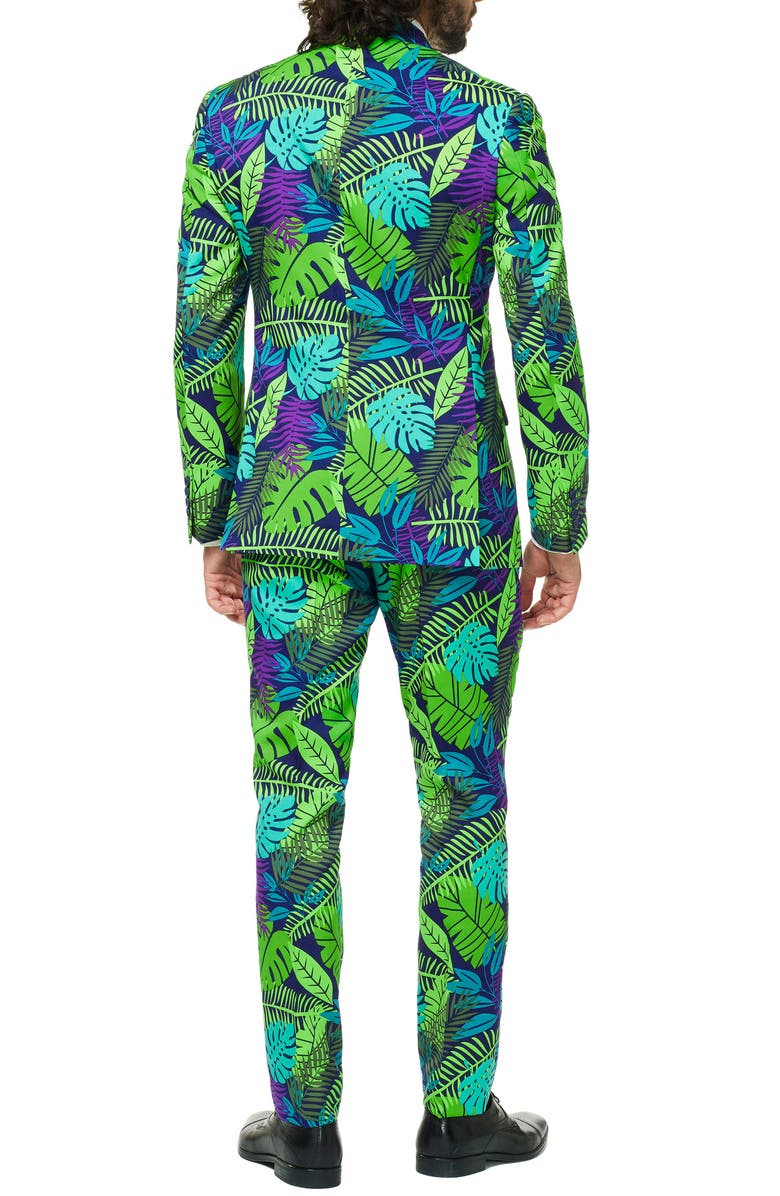 OppoSuits Juicy Jungle Trim Fit Two-Piece Suit with Tie, Alternate, color, Miscellaneous