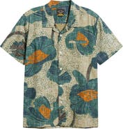 DARK SEAS Bloom Floral Cotton Camp Shirt