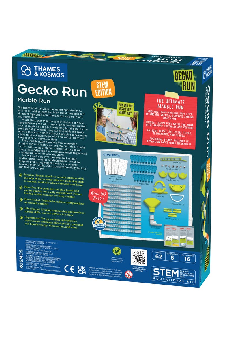 Gecko Run STEM Edition Marble Run Playset, Alternate, color, ASST
