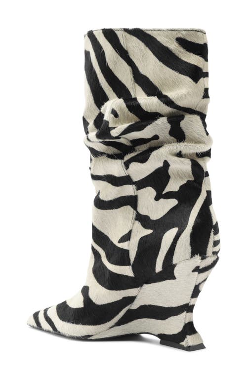 Schutz Siena Slouch Wedge Bootie In Black