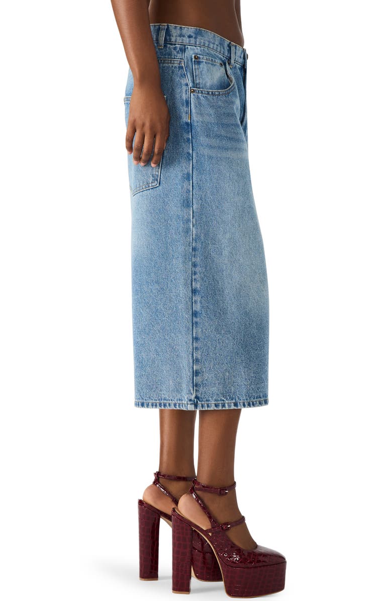 Steve Madden Brea Low Rise Longline Bermuda Denim Shorts, Alternate, color,