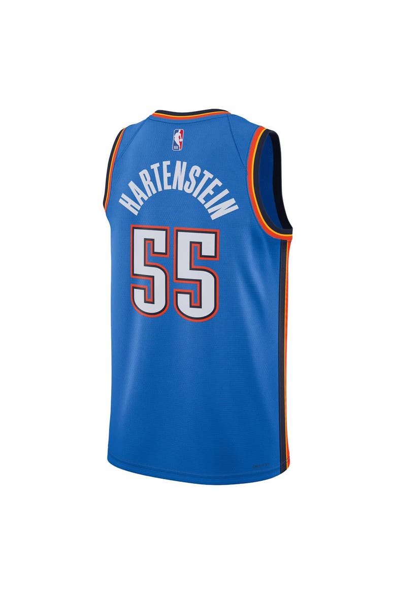 Unisex Nike Isaiah Hartenstein Blue Oklahoma City Thunder Swingman Jersey - Icon Edition, Alternate, color, Blue