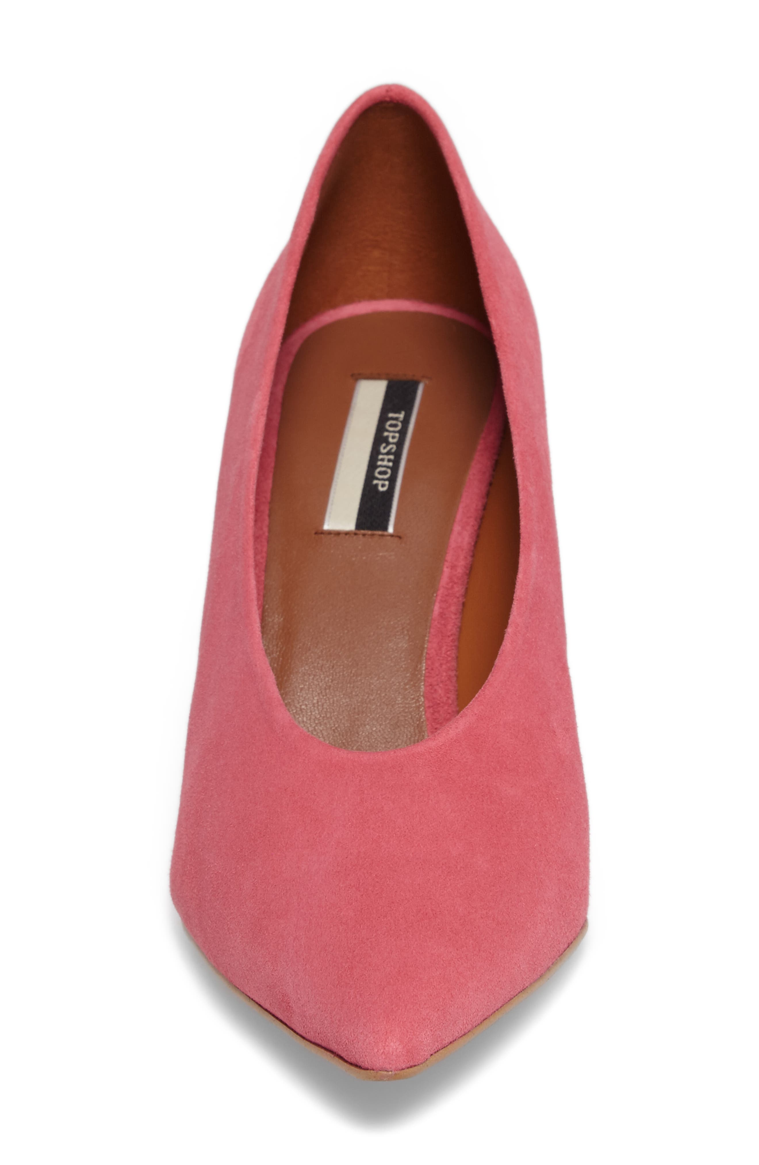 Jessie Pointy Toe Pump, Alternate, color, PINK LEATHER