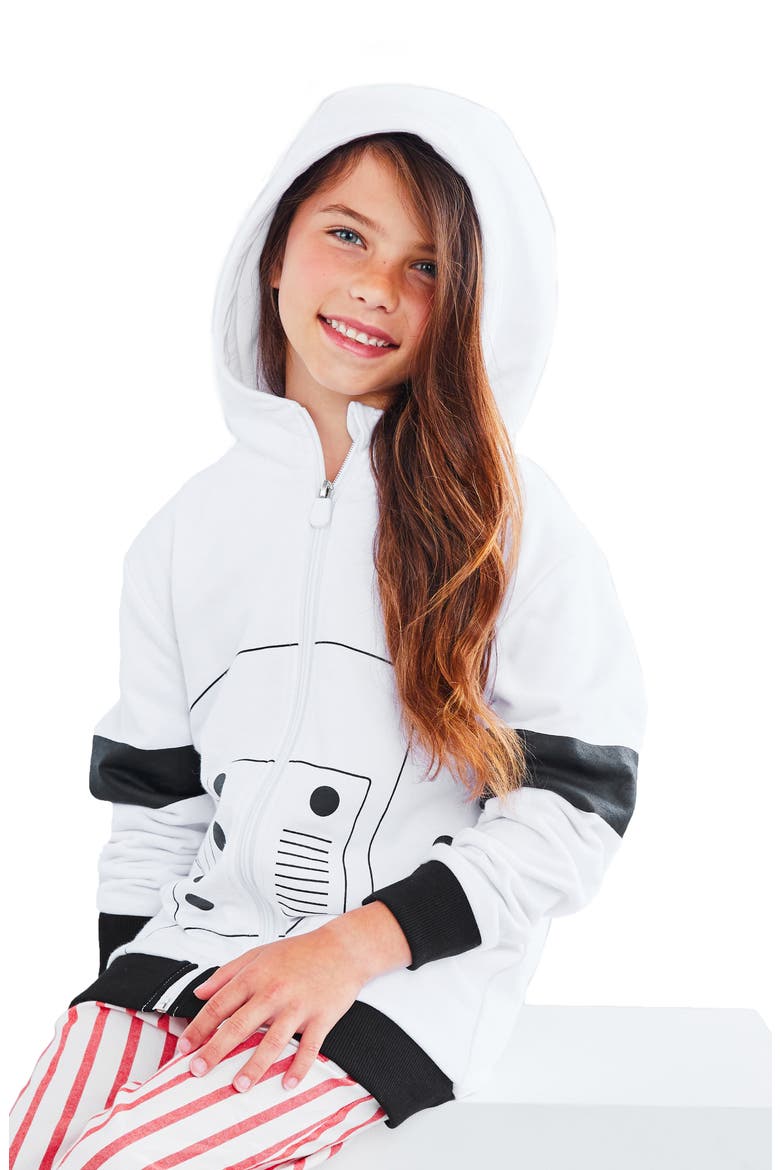 x Star Wars™ Storm Trooper 2-in-1 Plush Toy Hoodie, Alternate, color, WHITE