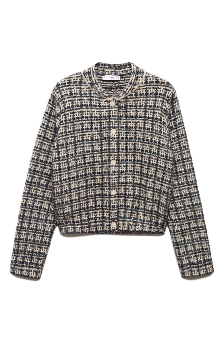 MANGO Dolors Tweed Jacket, Alternate, color, 