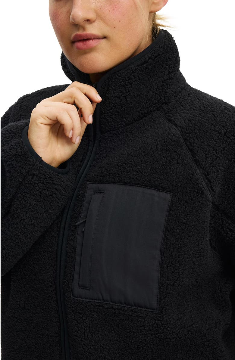 COTTON ON BODY Women
s Active Trail Soft Fleece Zip Through, Alternate, color, Black